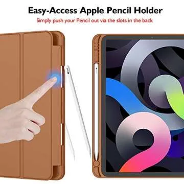Stylish iMieet iPad Air Case with Pencil Holder 2024