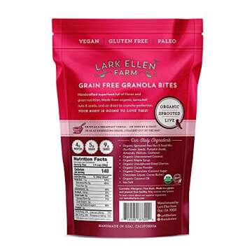 Lark Ellen Farm Grain Free Bites, Cacao Cherry, 8 Oz