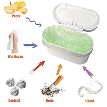 Tulsondai Car Trash Can with Lid & Trash Bags 2023