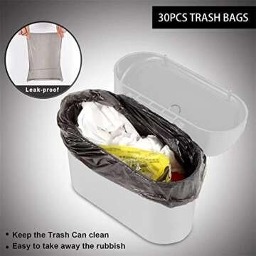Tulsondai Car Trash Can with Lid & Trash Bags 2023