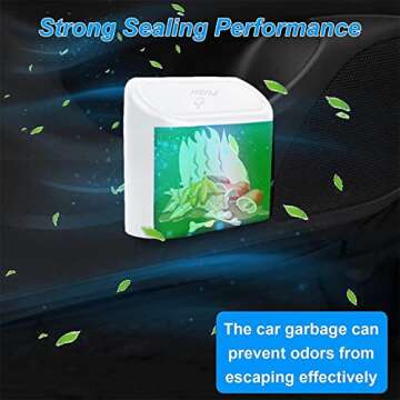 Tulsondai Car Trash Can with Lid & Trash Bags 2023