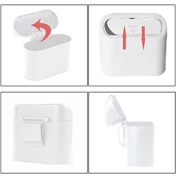 Tulsondai Car Trash Can with Lid & Trash Bags 2023