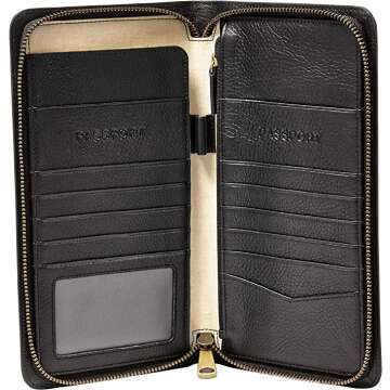 Fossil MLG0358 Leather Passport Case for Travel