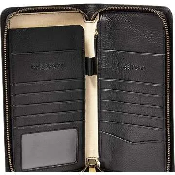 Fossil MLG0358 Leather Passport Case for Travel