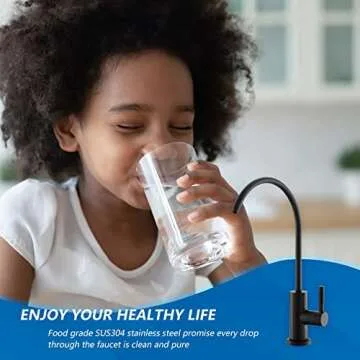 WEWE Matte Black Faucet for Reverse Osmosis System