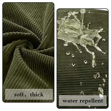 KALIDI Women Corduroy Tote Bag Large Shoulder Tote Bag with Zipper Pocket Casual Hobo Handbag Big Capacity Shopping Work Bag