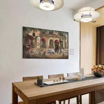 PohUy Gino's Pizzaria by Ruane Manning Poster Decorative Painting Canvas Wall Art Living Room Posters Bedroom Painting 20x30inch(50x75cm), Frame-style
