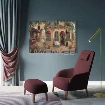 PohUy Gino's Pizzaria by Ruane Manning Poster Decorative Painting Canvas Wall Art Living Room Posters Bedroom Painting 20x30inch(50x75cm), Frame-style