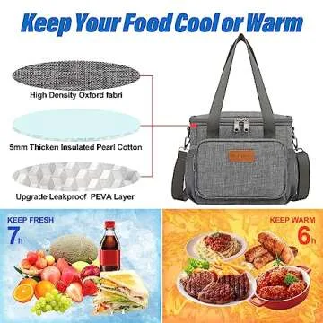 Macadamla Weinas Insulated Lunch Cooler Bag for Adults