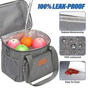 Macadamla Weinas Insulated Lunch Cooler Bag for Adults