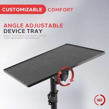 Pyle Universal Projector Stand - Adjustable & Portable