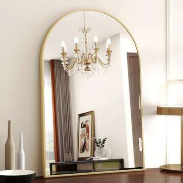 HARRITPURE 20x30 Arched Mirror - Modern Wall Decor