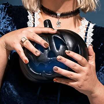 Kiss imPRESS Press on Manacure Halloween Nails - Creeping, Short Length, Square Shape, 30 Fake Nails