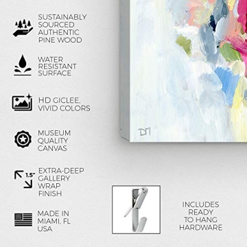 Oliver Gal 30" Blue Abstract Canvas Art for Home Decor