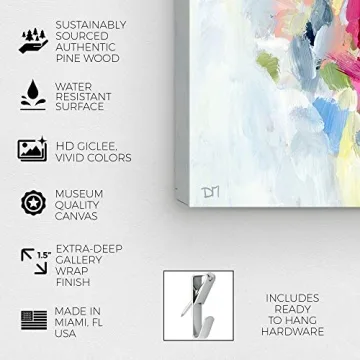 Oliver Gal 30" Blue Abstract Canvas Art for Home Decor