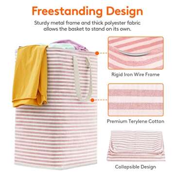 Lifewit Laundry Hamper Large Collapsible Laundry Baskets, Freestanding Waterproof Clothes Hamper Sto...