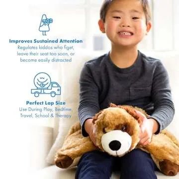 Harkla Weighted Stuffed Animal - Comforting Lap Pad for Kids