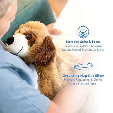 Harkla Weighted Stuffed Animal - Comforting Lap Pad for Kids
