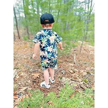 Aalizzwell Toddler Hawaiian Outfit Set for Summer Fun