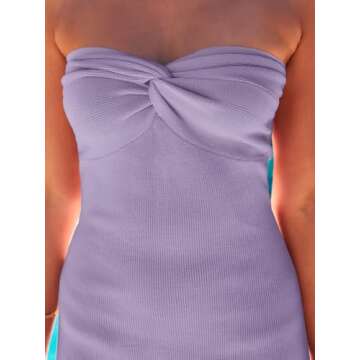 LILLUSORY Women Corset Midi Dress Stylish Summer Outfit