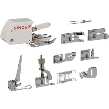 SINGER | Heavy Duty 4411 Sewing Machine with 11 Built-In Stitches, Accessory Kit, Includes 9 Presser Feet, Twin Needles, & Case - Sewing Made Easy