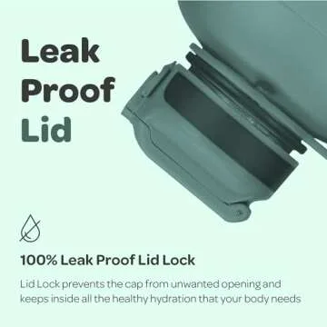 Hydracy 2.3L BPA-Free Water Bottle with Strap and Lid