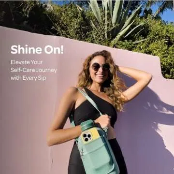 Hydracy 2.3L BPA-Free Water Bottle with Strap and Lid