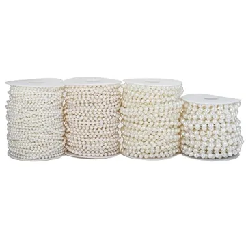 YoungJewl Faux Pearl Beads Garland 33ft for Events