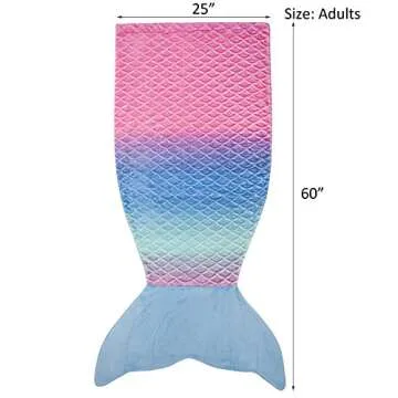 Softan Adults Mermaid Tail Blanket for Cozy Comfort