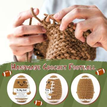 Cute Handmade Crochet Football Gift for Dad - Sentimental Keepsake