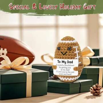 Cute Handmade Crochet Football Gift for Dad - Sentimental Keepsake