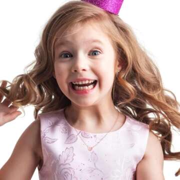 Turandoss 14K Rose Gold Filled Heart Initial Necklace for Girls & Women, Adjustable Chain, Nickel , Hypoallergenic