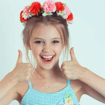 Turandoss 14K Rose Gold Filled Heart Initial Necklace for Girls & Women, Adjustable Chain, Nickel , Hypoallergenic