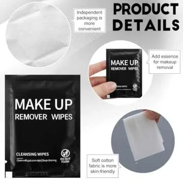 Gentle Timgle Makeup Remover Wipes - 200 Pcs for Easy Cleansing