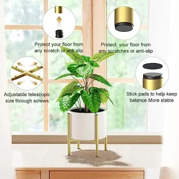 Adjustable Metal Plant Stand for 8" to 12" Pots