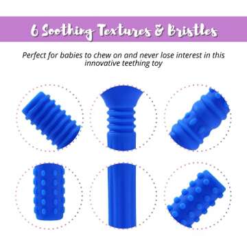 2 Pack Sensory Chew Teething Tubes for Babies 3+