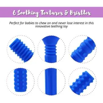 2 Pack Sensory Chew Teething Tubes for Babies 3+