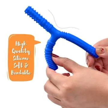 2 Pack Sensory Chew Teething Tubes for Babies 3+