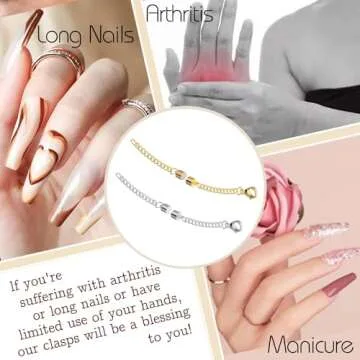 OHINGLT Adjustable Necklace Extender Magnetic Jewelry Clasps and Closures, Gold and Silver Necklace Extenders for Women