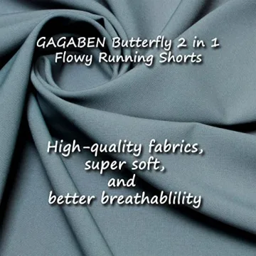 GAGABEN 2 in 1 Flowy Running Shorts in Rose Red for Women