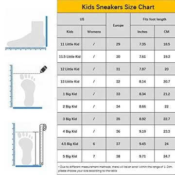 KALAKIDS Boys Comfortable Breathable Sport Shoes