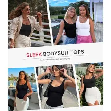 Nebility Women Shapewear Bodysuit for Comfortable Tummy Control