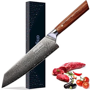 Aisyoko 8-inch Damascus Chef Knife for Precision Cooking