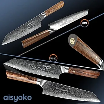 Aisyoko 8-inch Damascus Chef Knife for Precision Cooking