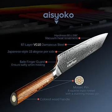 Aisyoko 8-inch Damascus Chef Knife for Precision Cooking