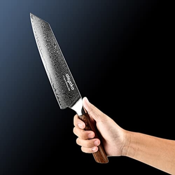 Aisyoko 8-inch Damascus Chef Knife for Precision Cooking