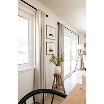 100% Blackout Linen Curtains for Bedroom & Living Room