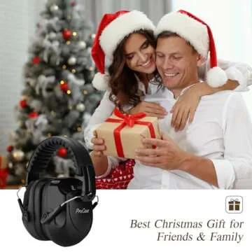 ProCase Noise Reduction Ear Muffs, Sound Proof Ear Protection, NRR 28dB Noise Cancelling Headphones for Adults Kids Autism, Hearing Protection for Shooting Gun Range Mowing -Black