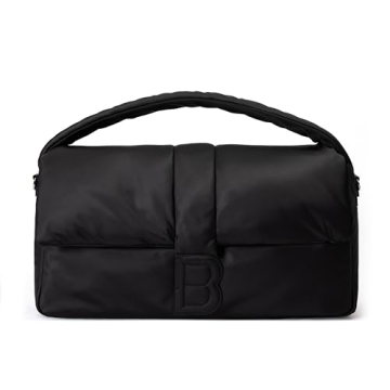 Nia Duffle Bag - Black Nylon, Stylish & Durable Travel Companion