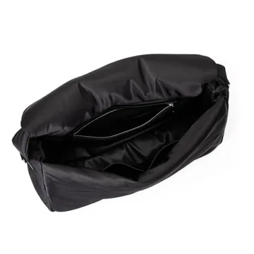 Nia Duffle Bag - Versatile Black Nylon Travel Bag